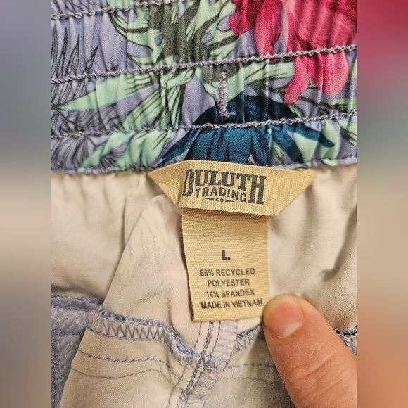 Duluth Trading Co.Women's Size L Floral Print Skirt with Drawstring - Picture 4 of 6